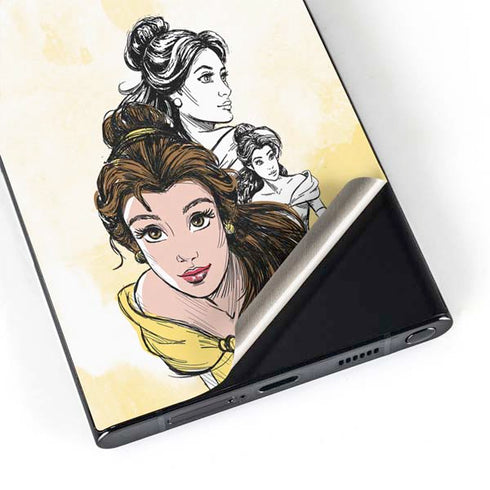 Disney Princess Belle Sketch Galaxy S25 Ultra Skin